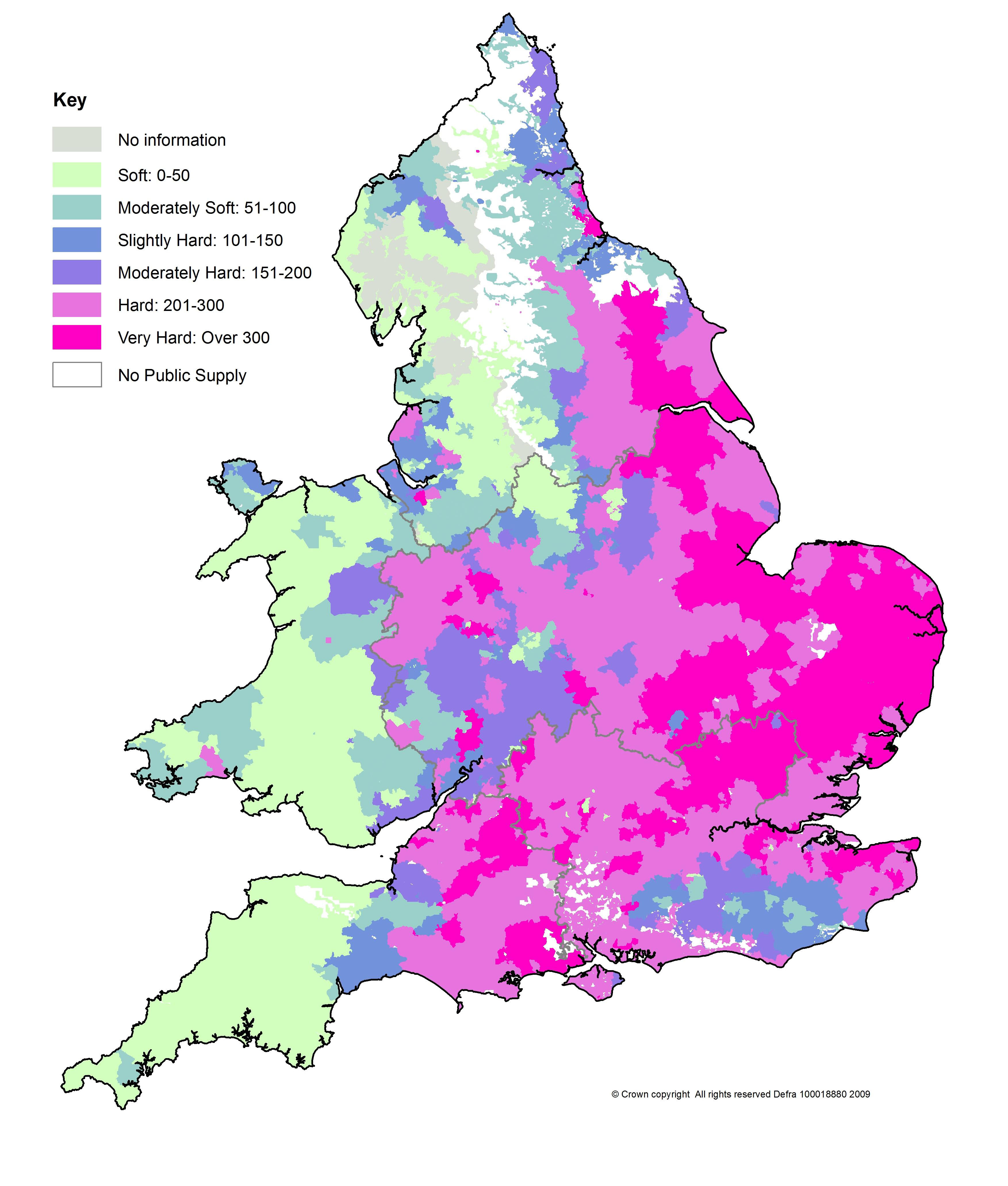 Hard Water Areas In The Uk 40